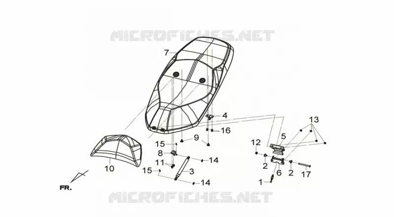 DUO ZADEL SYM scooter 125 2014 GTS 125I (LN12W2-EU) (L4)  GTS 125I (LN12W2-EU) (L4)