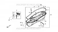BAGAGEBOX voor SYM GTS 125I ABS (LN12W5-FR) (L4) 2014