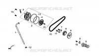 CILINDERKOP ZIJDEKSEL voor SYM GTS 125I ABS (LN12W5-FR) (L4) 2014
