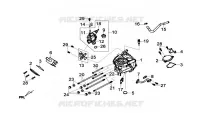 CILINDERKOP voor SYM GTS 125I ABS (LN12W5-FR) (L4) 2014