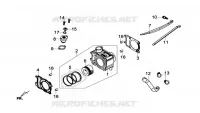 CYLINDER ASSY voor SYM GTS 125I ABS (LN12W5-FR) (L4) 2014