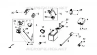 ELEKTRISCHE ONDERDELEN voor SYM GTS 125I ABS (LN12W5-FR) (L4) 2014