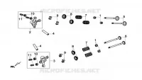 INLAAT UITLAATKLEP TUIMELARM voor SYM GTS 125I ABS (LN12W5-FR) (L4) 2014