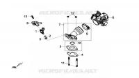 INLAATLEIDING voor SYM GTS 125I ABS (LN12W5-FR) (L4) 2014
