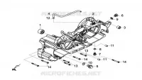 LINKER CARTER voor SYM GTS 125I ABS (LN12W5-FR) (L4) 2014
