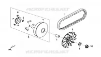 MOVABLE DRIVE FACE voor SYM GTS 125I ABS (LN12W5-FR) (L4) 2014