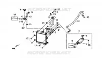 RADIATOR voor SYM GTS 125I ABS (LN12W5-FR) (L4) 2014
