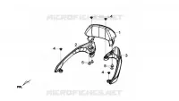 RECHTS LINKER ACHTERDRAGER voor SYM GTS 125I ABS (LN12W5-FR) (L4) 2014