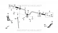 STUURHENDEL voor SYM GTS 125I ABS (LN12W5-FR) (L4) 2014