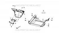 VLOERPANEEL voor SYM GTS 125I ABS (LN12W5-FR) (L4) 2014