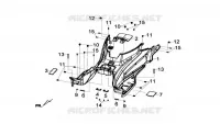 VLOERPANEEL voor SYM GTS 125I ABS (LN12W5-FR) (L4) 2014