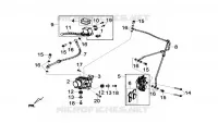 VOOR REM voor SYM GTS 125I ABS (LN12W5-FR) (L4) 2014