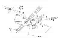 CABLE SWITCH HANDLE LEAVER voor SYM FIDDLE II (25 KMH) (AF05W1-6) (L0-L3) 2013