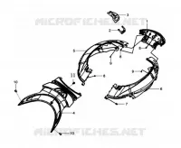 BODY COVER voor SYM HD 125 EVO (LH12WB-F) (K8) 2008