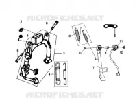 MIDDENSTANDAARD voor SYM HD 125 EVO (LH12WB-F) (K8) 2008