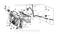 RADIATOR BEVESTIGING voor SYM HD 125 EVO (LH12WB-F) (K8) 2008