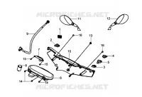 SPEEDOMETER   BACK MIRROR voor SYM HD 125 EVO (LH12WB-F) (K8) 2008