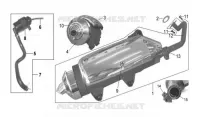 UITLAATDEMPER voor SYM HD 125 EVO (LH12WB-F) (K8) 2008