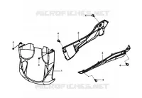 VOOR ONDER SPOILER   ZIJDEKSEL voor SYM HD 125 EVO (LH12WB-F) (K8) 2008