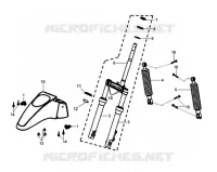 VOOR STROOMLIJNKAP   VOORVORK voor SYM HD 125 EVO (LH12WB-F) (K8) 2008