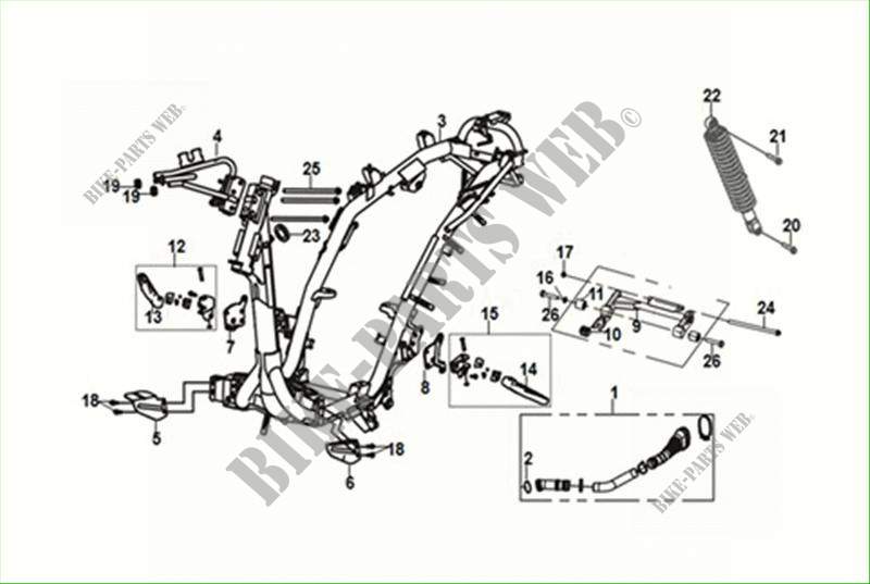 FRAME BODY   ENGINE HANGER voor SYM JET 14 (XC20W1-EU) (M1) 2021