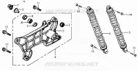 ACHTER SCHOKBREKER voor SYM JOYRIDE 125 (LD12W-6 - LD12W-F) (K7) 2007