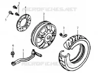 ACHTERWIEL voor SYM JOYRIDE 125 (LD12W-6 - LD12W-F) (K7) 2007