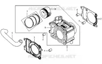 CILINDER voor SYM JOYRIDE 125 (LD12W-6 - LD12W-F) (K7) 2007