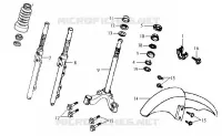 FORK voor SYM JOYRIDE 125 (LD12W-6 - LD12W-F) (K7) 2007