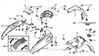 KUIP / ACHTERLICHT voor SYM JOYRIDE 125 (LD12W-6 - LD12W-F) (K7) 2007