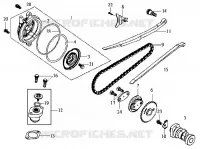 NOKKENAS voor SYM JOYRIDE 125 (LD12W-6 - LD12W-F) (K7) 2007