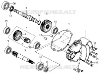 TRANSMISSION voor SYM JOYRIDE 125 (LD12W-6 - LD12W-F) (K7) 2007