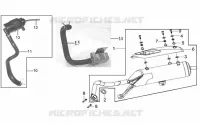 UITLAAT voor SYM JOYRIDE 125 (LD12W-6 - LD12W-F) (K7) 2007
