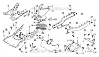 VLOERPANEEL voor SYM JOYRIDE 125 (LD12W-6 - LD12W-F) (K7) 2007