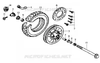 VOORWIEL voor SYM JOYRIDE 125 (LD12W-6 - LD12W-F) (K7) 2007