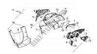 FRONT COVER ASSY voor SYM JOYRIDE 125 (LF12W-6) 2015