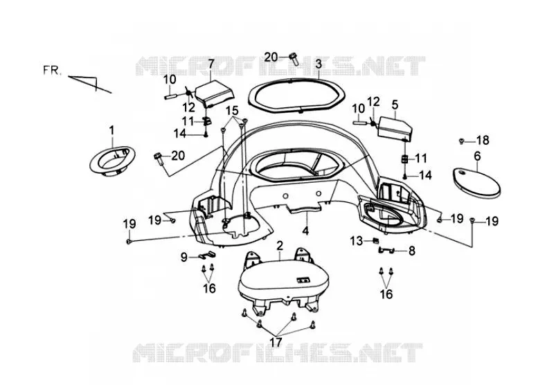 DEKKING VAN DE SNELHEIDSMETER SYM scooter 125 2013 JOYRIDE 125 (LF12W-6)  JOYRIDE 125 (LF12W-6)