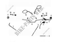 THROTTLE GRIP HANDLE / BACK MIRROR voor SYM NH-T 125I (MG12B1-EU)(L9-M0) 2020