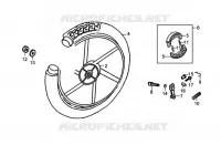ACHTERWIEL voor SYM ORBIT 125 (AV12W-6) (K7-K8) 2007