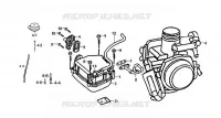 CARBURATOR voor SYM ORBIT 125 (AV12W-6) (K7-K8) 2007