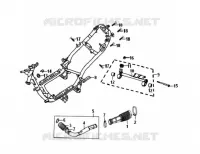CHASSIS voor SYM ORBIT 125 (AV12W-6) (K7-K8) 2007