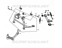 SIDE STANDS   KICK LEVER voor SYM ORBIT 125 (AV12W-6) (K7-K8) 2007