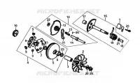 SNELHEIDSVARIATOR voor SYM ORBIT 125 (AV12W-6) (K7-K8) 2007