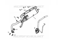 UITLAAT voor SYM ORBIT 125 (AV12W-6) (K7-K8) 2007