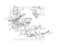 VLOERPANEEL voor SYM ORBIT 125 (AV12W-6) (K7-K8) 2007