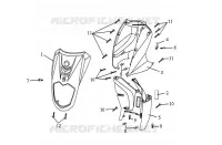 VOORPANEEL   INTERIOR APRON voor SYM ORBIT 125 (AV12W-6) (K7-K8) 2007