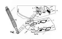ACHTERLICHT   ACHTER SCHOKBREKER voor SYM MIO 50 (HU05WD-S) (L1-L4) 2011