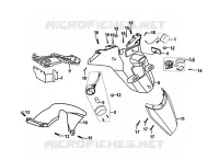 ACHTER SPATBORD / ACHTER BINNEN SPATBORD voor SYM ORBIT II 125I (AE12W2-EU) (E4) (L7) 2017