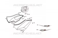 BODY COVER voor SYM ORBIT II 125I (AE12W2-EU) (E4) (L7) 2017