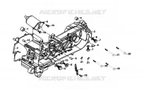 CRANKCASE voor SYM ORBIT II 125I (AE12W2-EU) (E4) (L7) 2017